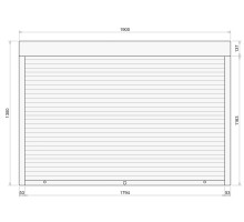 Защитные алюминиевые ролеты Comfort Line 1900-1300 мм P55
