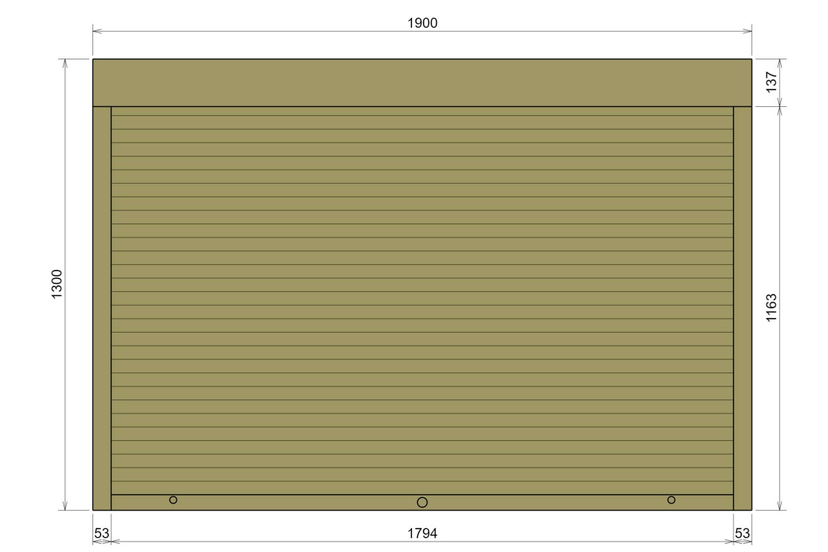Захисні алюмінієві ролети Comfort Line 1900-1300 мм P55