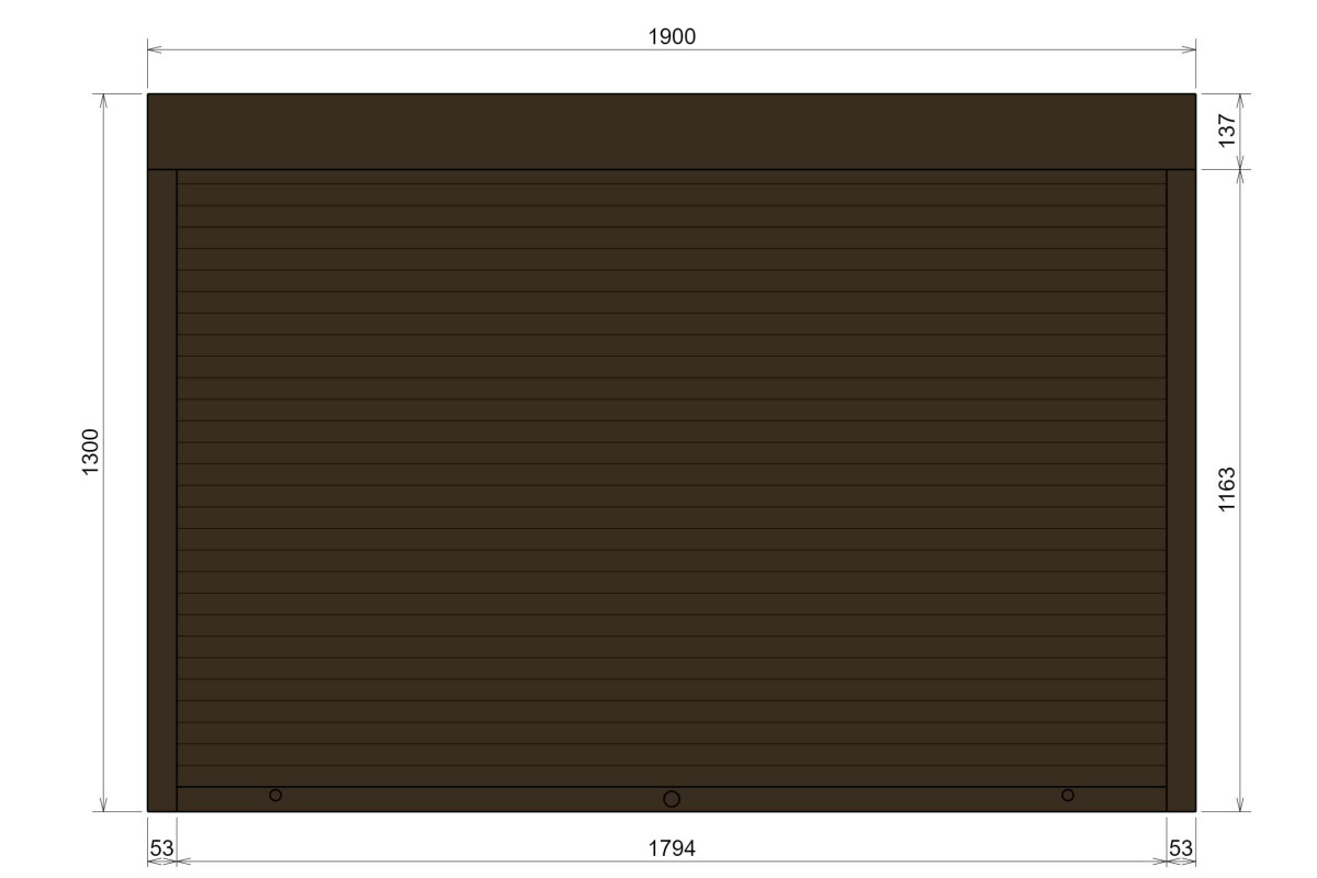 Захисні алюмінієві ролети Comfort Line 1900-1300 мм P55