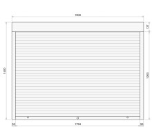 Защитные алюминиевые ролеты Comfort Line 1900-1400 мм P55