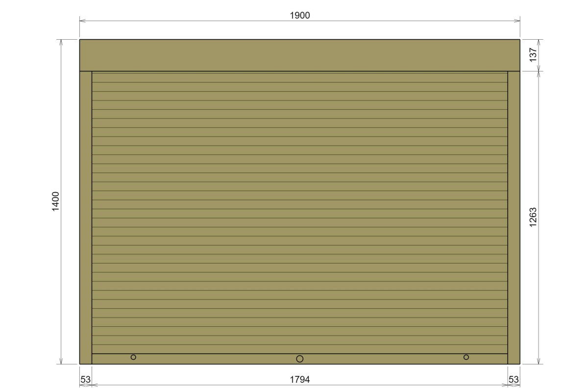 Захисні алюмінієві ролети Comfort Line 1900-1400 мм P55