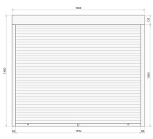 Защитные алюминиевые ролеты Comfort Line 1900-1600 мм P55