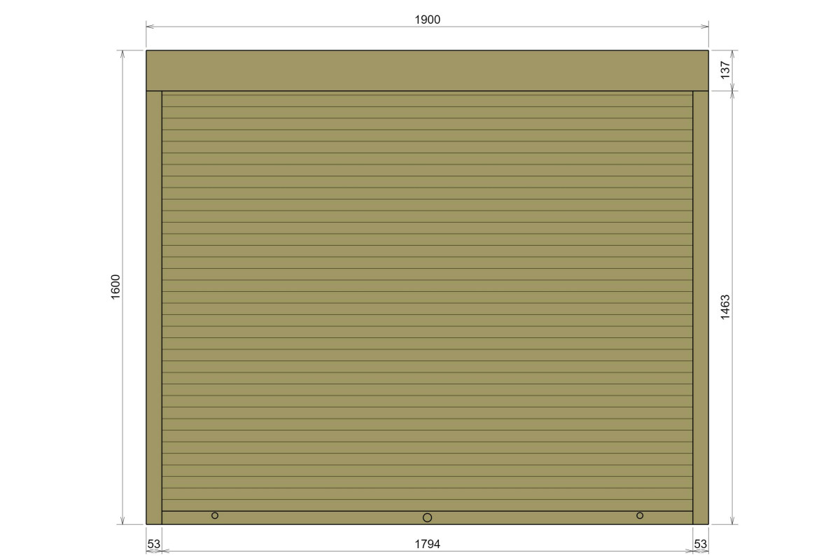 Защитные алюминиевые ролеты Comfort Line 1900-1600 мм P55