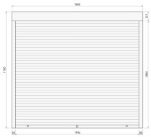 Защитные алюминиевые ролеты Comfort Line 1900-1700 мм P55