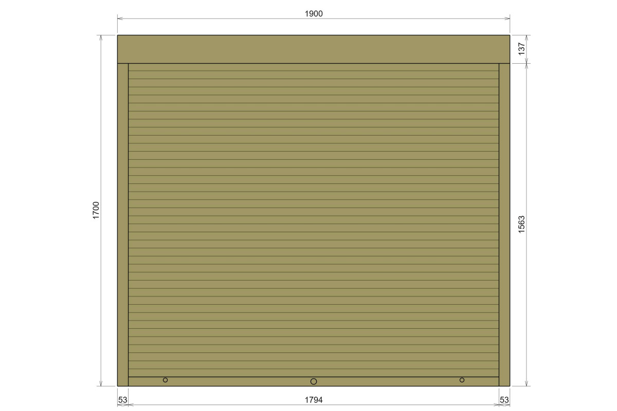 Захисні алюмінієві ролети Comfort Line 1900-1700 мм P55