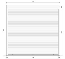 Защитные алюминиевые ролеты Comfort Line 1900-1800 мм P55