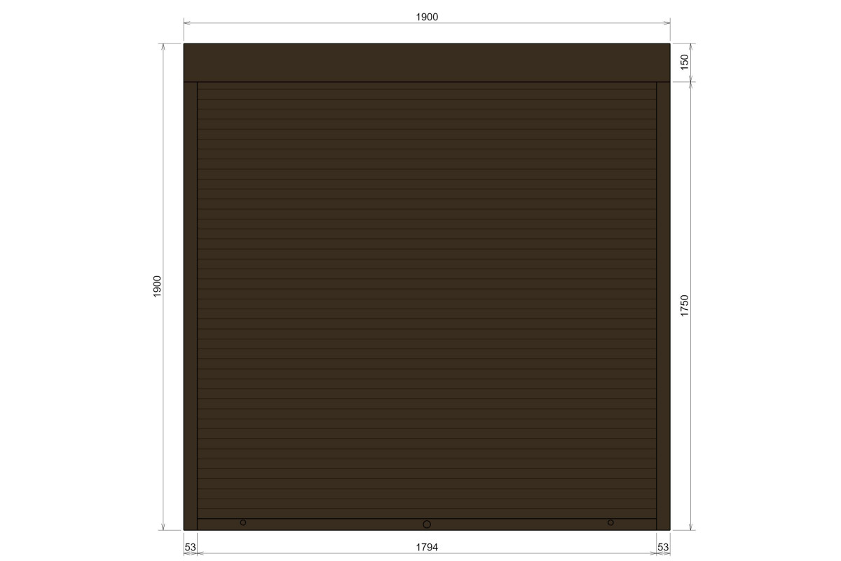 Защитные алюминиевые ролеты Comfort Line 1900-1900 мм P55