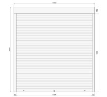 Защитные алюминиевые ролеты Comfort Line 1900-2000 мм P55