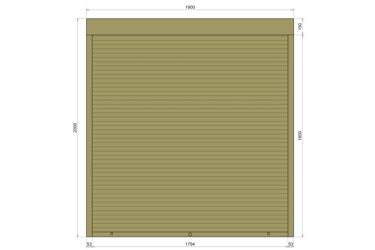Захисні алюмінієві ролети Comfort Line 1900-2000 мм P55