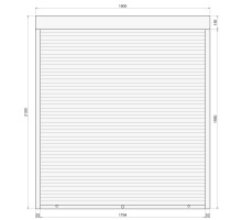 Защитные алюминиевые ролеты Comfort Line 1900-2100 мм P55