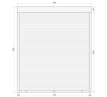 Защитные алюминиевые ролеты Comfort Line 1900-2200 мм P55