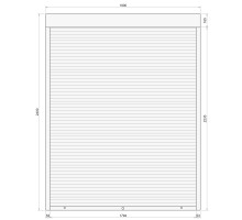 Защитные алюминиевые ролеты Comfort Line 1900-2400 мм P55