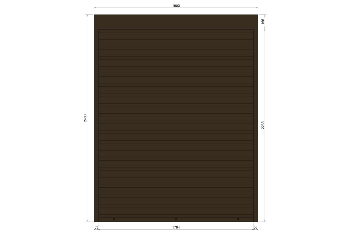 Защитные алюминиевые ролеты Comfort Line 1900-2400 мм P55