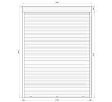 Защитные алюминиевые ролеты Comfort Line 1900-2500 мм P55
