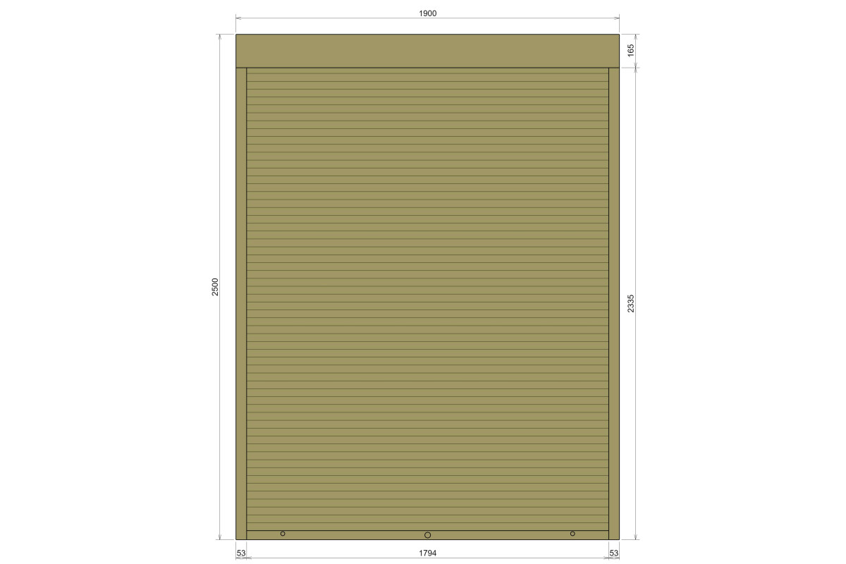 Защитные алюминиевые ролеты Comfort Line 1900-2500 мм P55