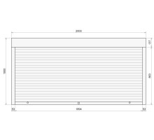 Защитные алюминиевые ролеты Comfort Line 2000-1000 мм P55