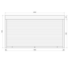 Защитные алюминиевые ролеты Comfort Line 2000-1100 мм P55