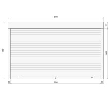 Защитные алюминиевые ролеты Comfort Line 2000-1200 мм P55