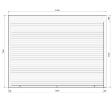 Защитные алюминиевые ролеты Comfort Line 2000-1500 мм P55