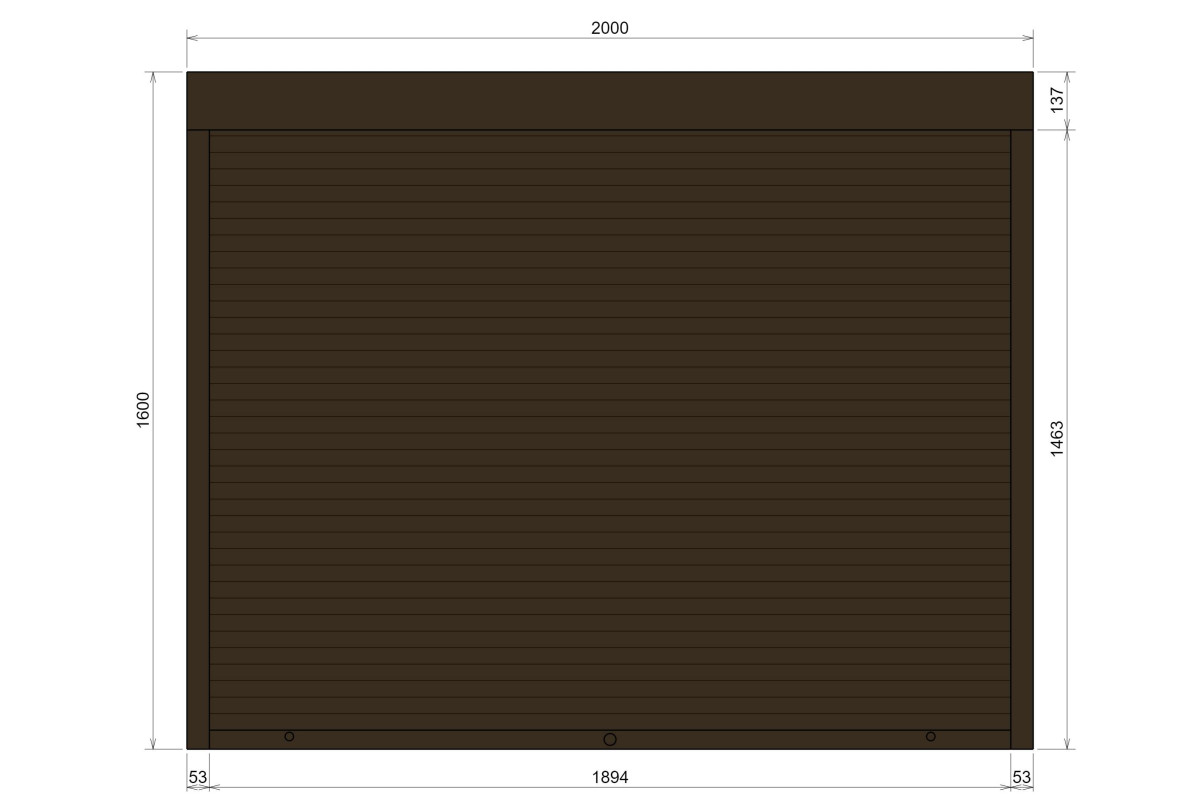 Защитные алюминиевые ролеты Comfort Line 2000-1600 мм P55