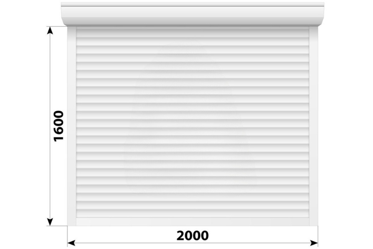 Защитные алюминиевые ролеты Comfort Line 2000-1600 мм P55