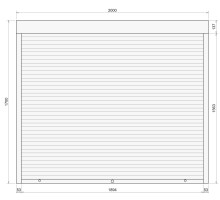 Защитные алюминиевые ролеты Comfort Line 2000-1700 мм P55