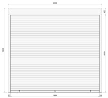 Защитные алюминиевые ролеты Comfort Line 2000-1800 мм P55