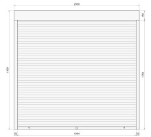 Защитные алюминиевые ролеты Comfort Line 2000-1900 мм P55