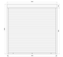 Защитные алюминиевые ролеты Comfort Line 2000-2000 мм P55
