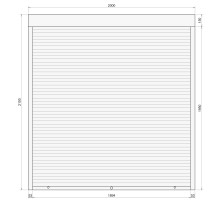 Защитные алюминиевые ролеты Comfort Line 2000-2100 мм P55