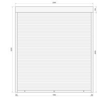 Защитные алюминиевые ролеты Comfort Line 2000-2200 мм P55