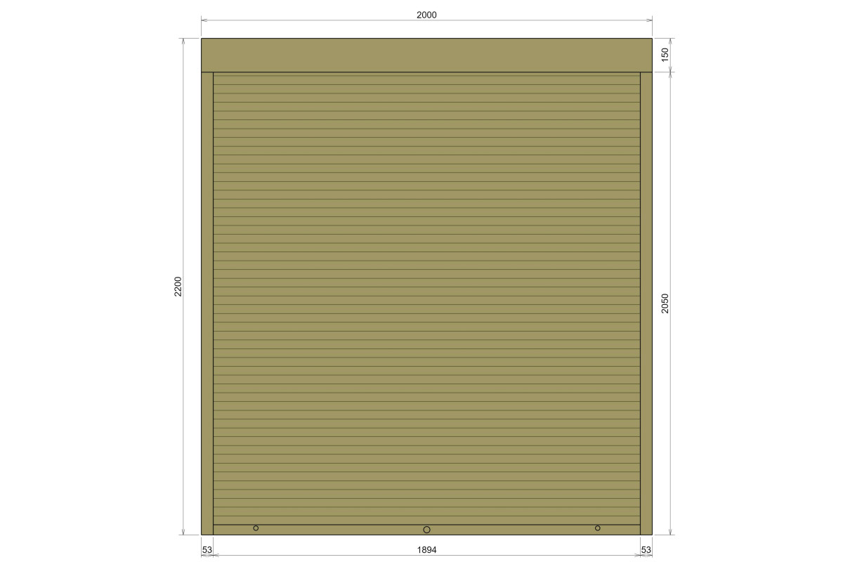 Защитные алюминиевые ролеты Comfort Line 2000-2200 мм P55