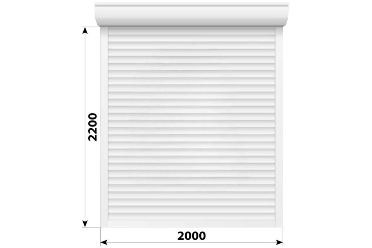 Защитные алюминиевые ролеты Comfort Line 2000-2200 мм P55