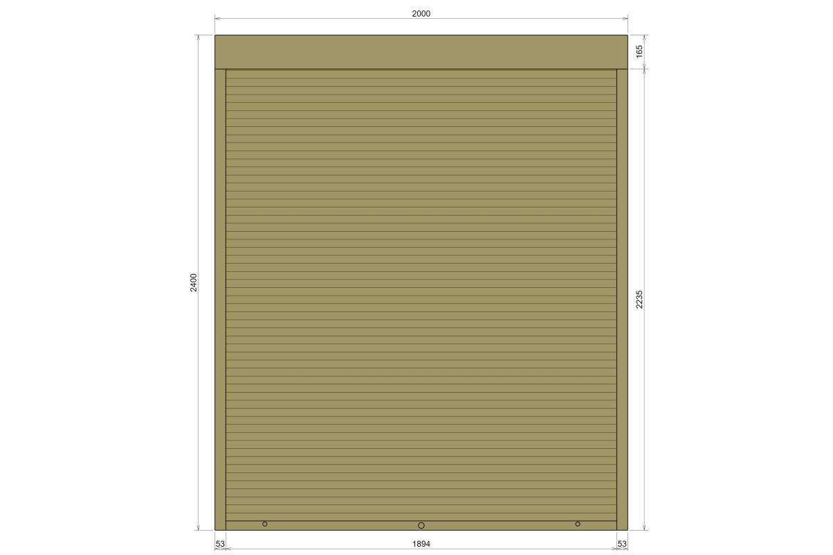 Защитные алюминиевые ролеты Comfort Line 2000-2400 мм P55