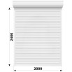 Защитные алюминиевые ролеты Comfort Line 2000-2400 мм P55