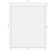 Защитные алюминиевые ролеты Comfort Line 2000-2500 мм P55