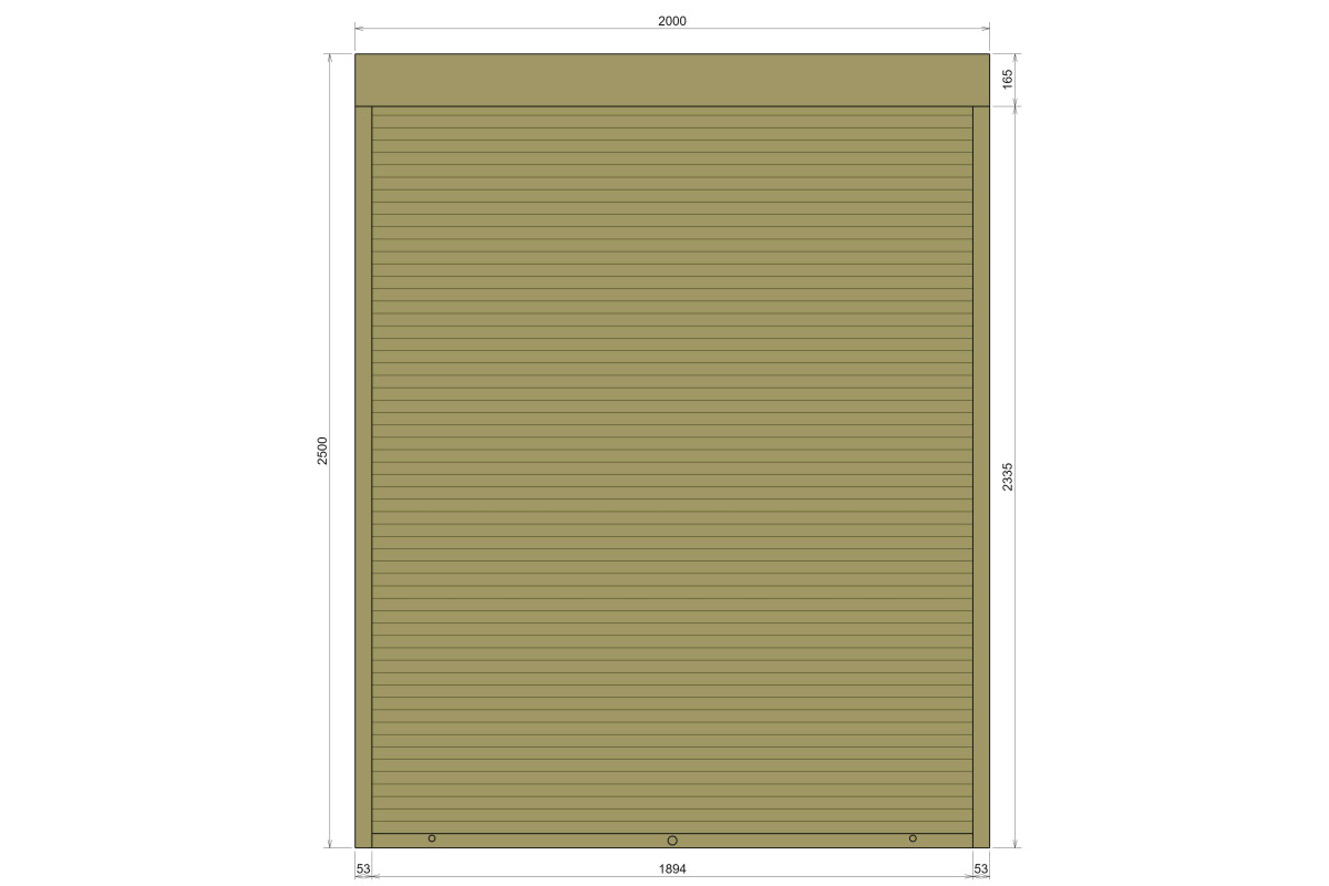 Защитные алюминиевые ролеты Comfort Line 2000-2500 мм P55