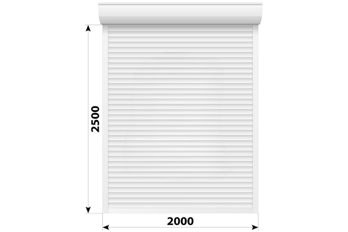 Защитные алюминиевые ролеты Comfort Line 2000-2500 мм P55