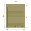 Защитные алюминиевые ролеты Comfort Line 800-1000 мм P55