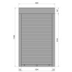 Защитные алюминиевые ролеты Comfort Line 800-1300 мм P55