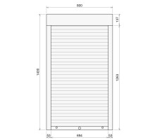 Защитные алюминиевые ролеты Comfort Line 800-1400 мм P55