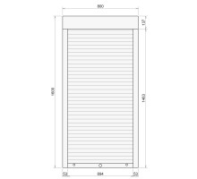 Защитные алюминиевые ролеты Comfort Line 800-1600 мм P55