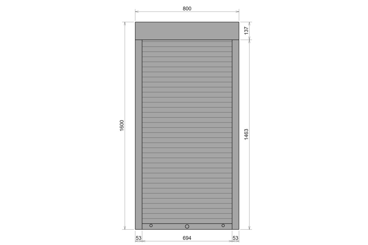 Защитные алюминиевые ролеты Comfort Line 800-1600 мм P55