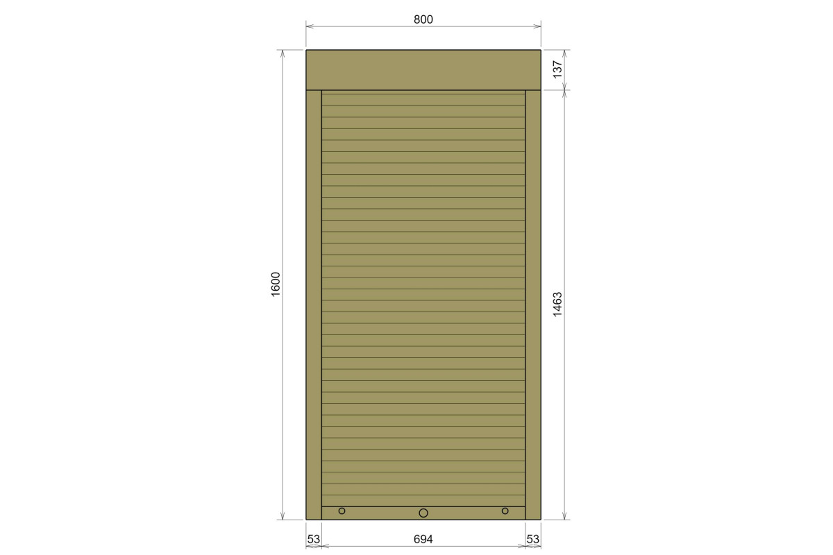 Защитные алюминиевые ролеты Comfort Line 800-1600 мм P55