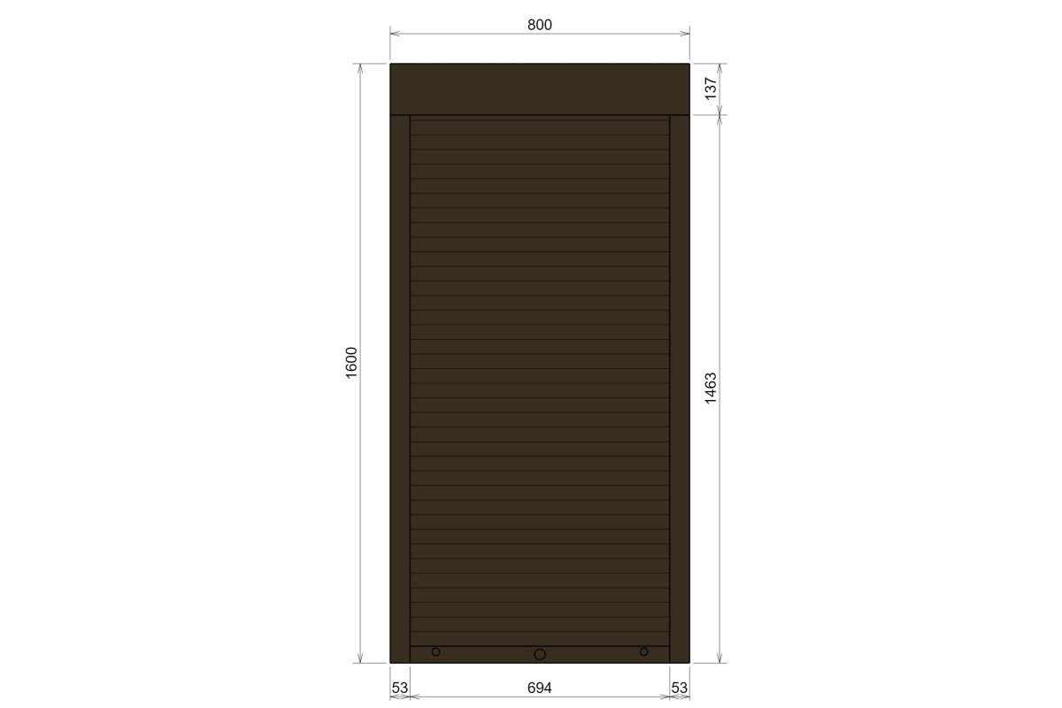 Защитные алюминиевые ролеты Comfort Line 800-1600 мм P55