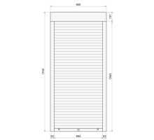Защитные алюминиевые ролеты Comfort Line 800-1700 мм P55