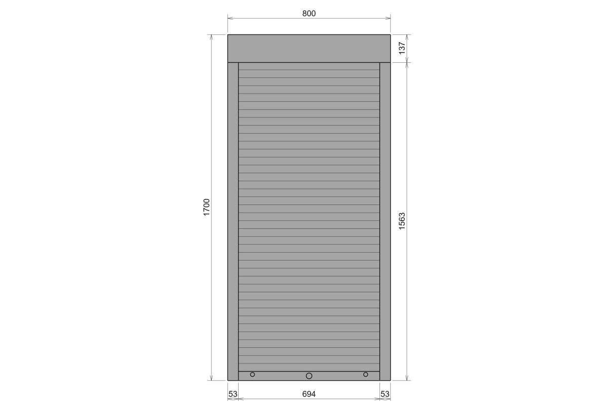 Защитные алюминиевые ролеты Comfort Line 800-1700 мм P55