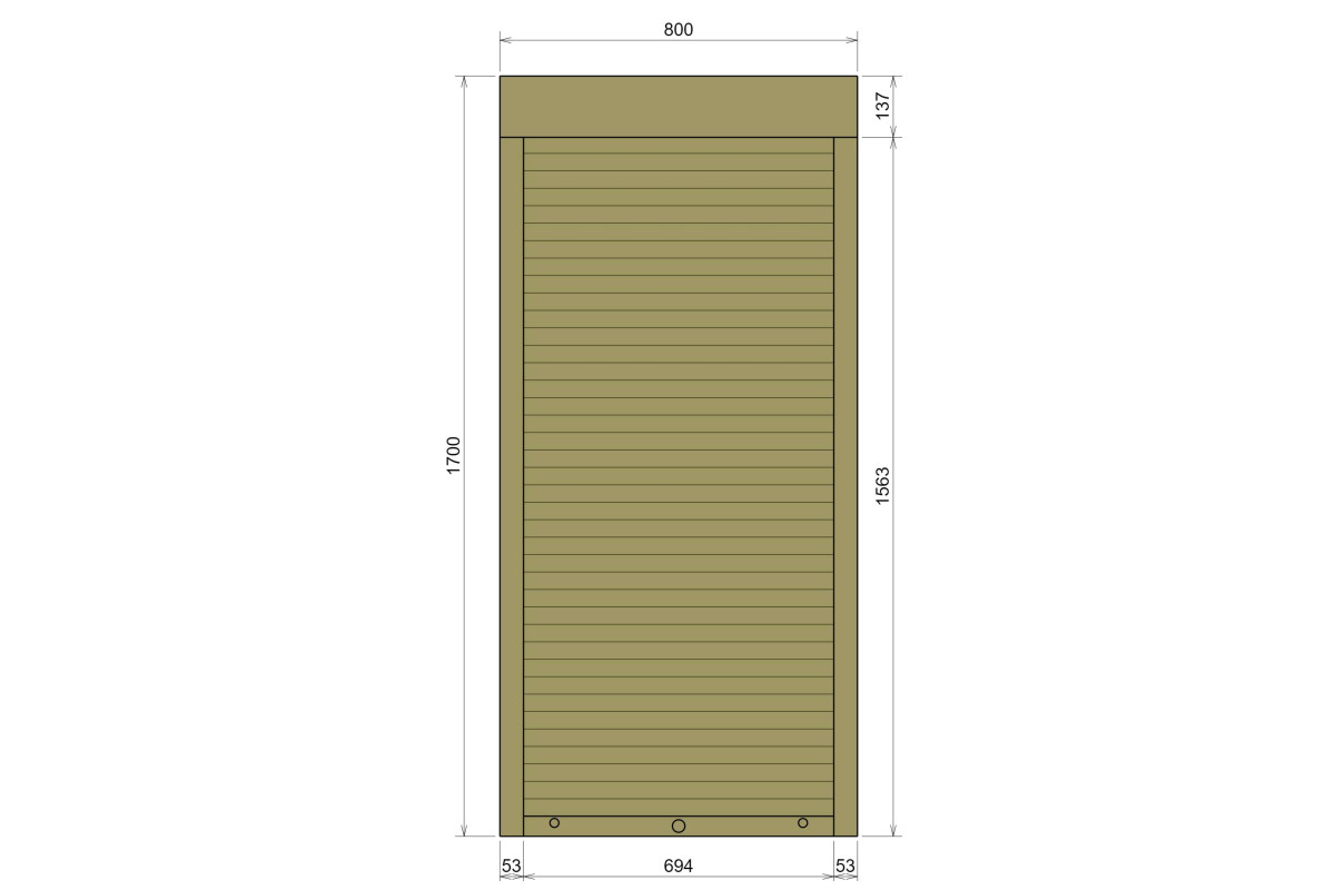 Защитные алюминиевые ролеты Comfort Line 800-1700 мм P55
