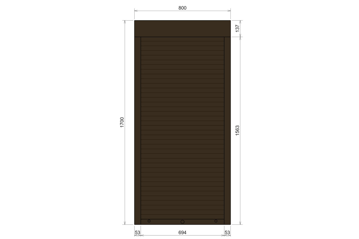 Защитные алюминиевые ролеты Comfort Line 800-1700 мм P55