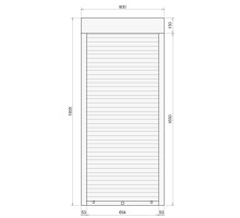 Защитные алюминиевые ролеты Comfort Line 800-1800 мм P55